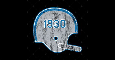 Detroit Lions Year Founded Vintage Helmet - Detroit Lions Year Founded ...