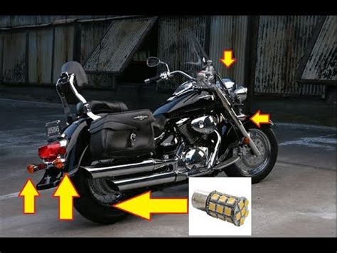 LED Turn Signal Conversion For A Motorcycle Suzuki Boulevard C50 Part