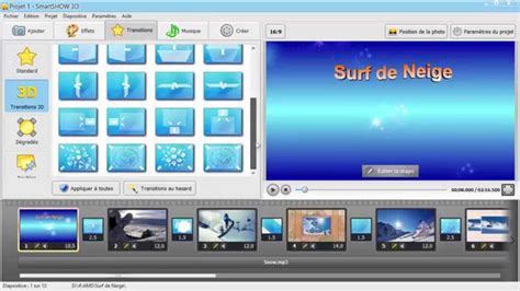 Logiciel pour faire un diaporama avec des effets 3D très facile en