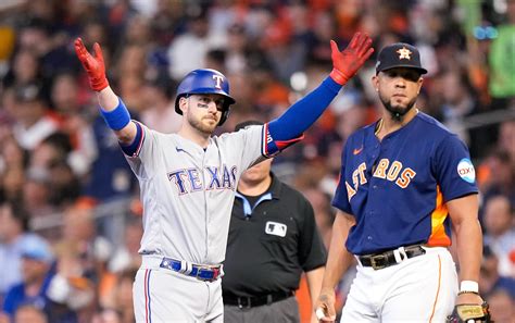 Altas Emociones Rangers De Texas Vence Por La M Nima A Astros De