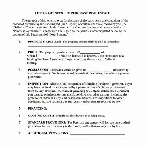 Non Binding Letter Of Intent Template Free