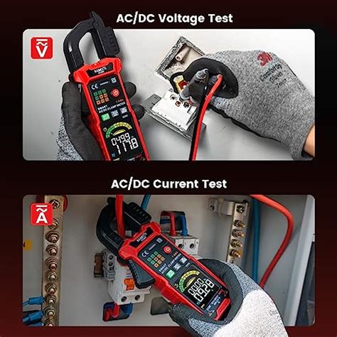 Kaiweets Smart Digital Clamp Meter With D Shaped Jaws Voltage Tester