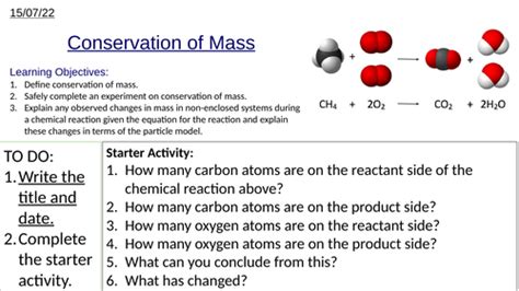 Gcse Conservation Of Mass Teaching Resources