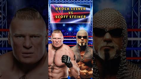 Brock Lesnar Vs Scott Steiner Who S Winning Wrestling S Dream Matches