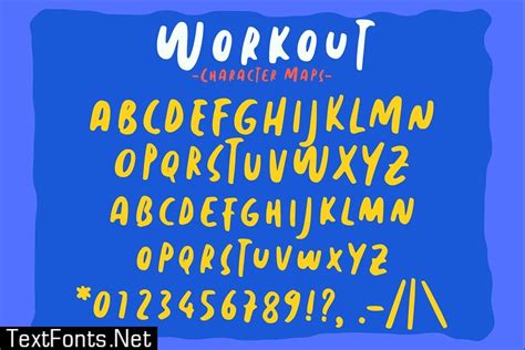 Workout Font