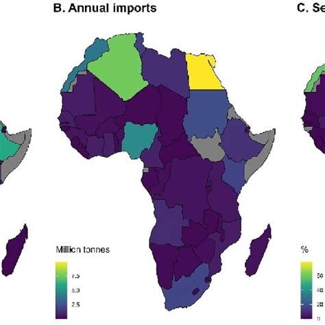 Annual Wheat Production By Country A Annual Wheat Imports By Country