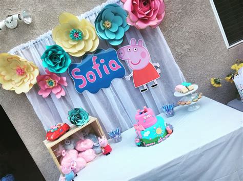 Peppa Pigs Birthday Party Sofia Turns 2 Festa Infantil Peppa Festa