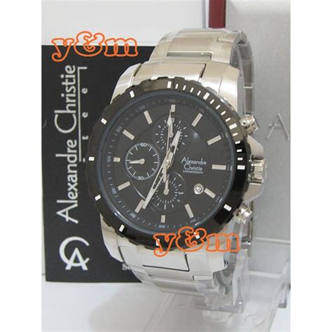 Jual Jam Tangan Pria Alexandre Christie AC 6141 MC SVBL Original