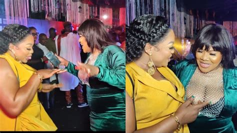 See Actress Toyin Abraham And Kemi Afolabi Dance Moment As They Spot Each