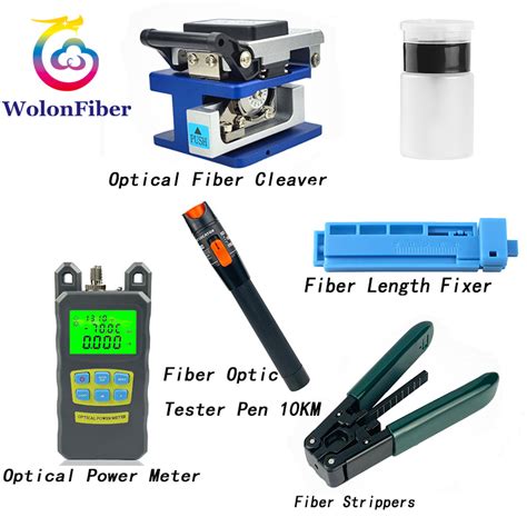 12 Pcs Ftth Fiber Optic Tools Kit With Fibra Power Meter Visual Fault