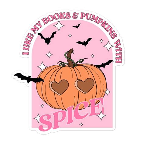 Spooky Spicy Book Sticker Books Pumpkin Spice Sticker Halloween