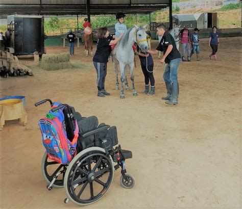 Descri O Da Imagem Pracegover O Setting De Equoterapia Vemos Em