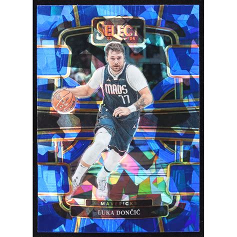 Luka Doncic 2023 24 Select Prizms Blue Cracked Ice 51 Pristine Auction