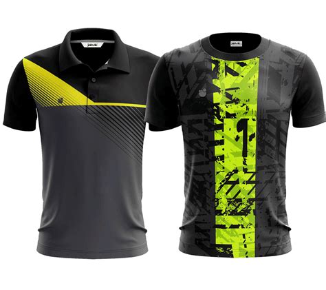 Inkholic Collar And Round Neck Sports Jersey Combo Pack Of 2 Inkholic