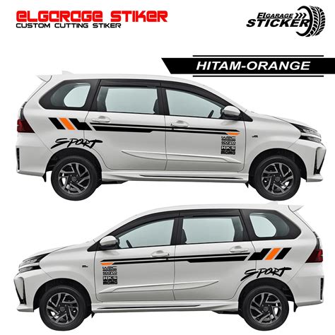 Stiker Mobil Avanza Xenia Stiker Cutting Variasi Body Samping Stiker