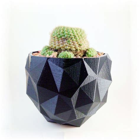 3d Printed Geometric Plant Pot Modern Stylish Planter Decor Etsy