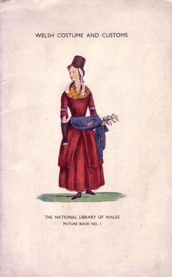 National Library Of Wales Picture Book No1 Welsh Costume And Customs