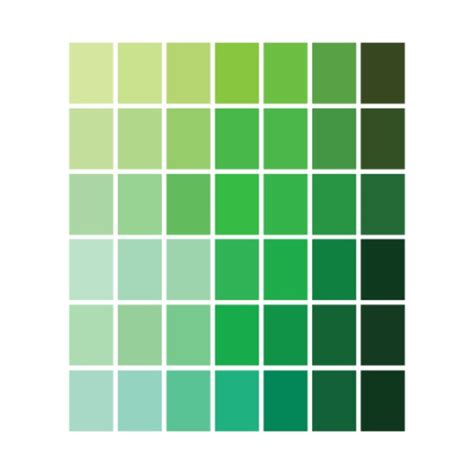 Premium Vector Green Color Palette Swatch Green Tone Chart Pantone Of Shade Lime Emerald And