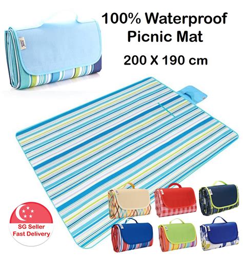 Picnic Blanket 200 X Cm Waterproof Portable Foldable Outdoor Beach