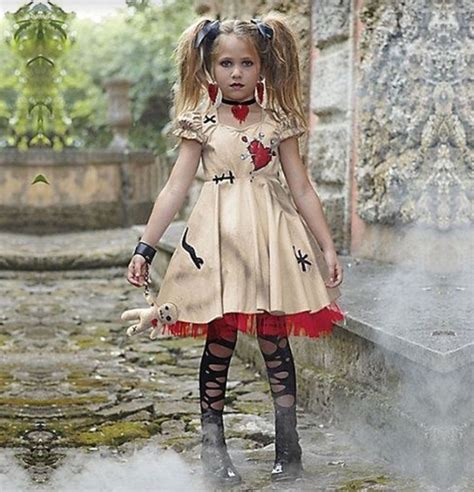 Fashion Kids Voodoo Dress Halloween Costume Voodoo Doll Costume