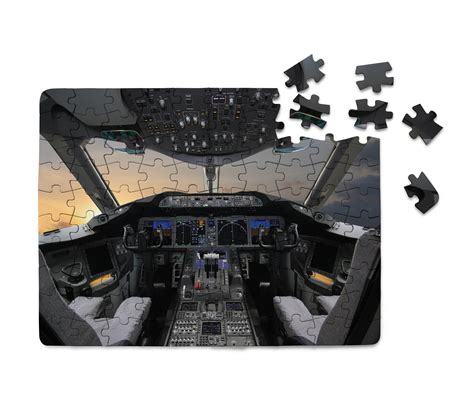 Boeing 787 Cockpit Printed Puzzles Aviation Shop