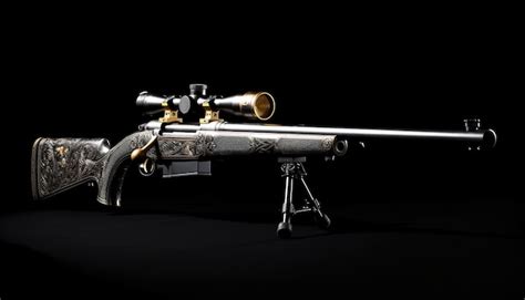 Premium AI Image | Remington 870 black background studio light