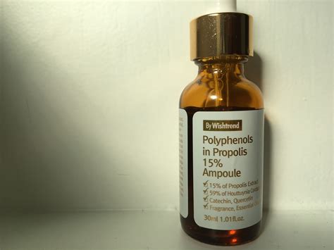 Review By Wishtrend Polyphenols In Propolis 15 Ampoule SkinfullofSeoul