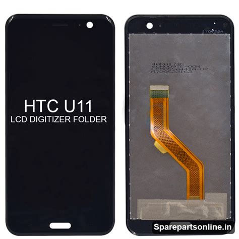 HTC U11 Black Lcd Screen Display Folder Combo With Digitizer Glass