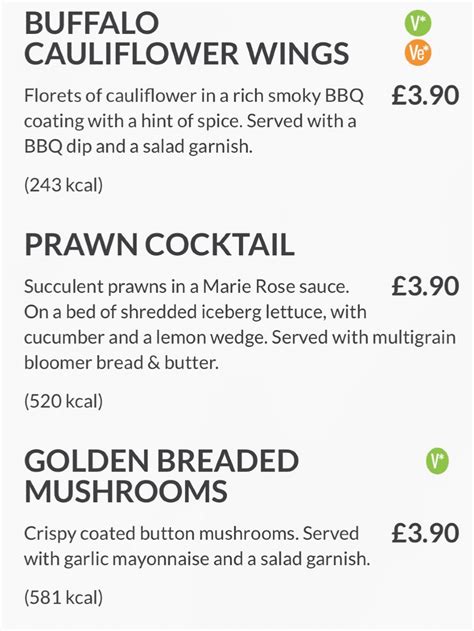 The Milestone Willenhall S Full Menu Online