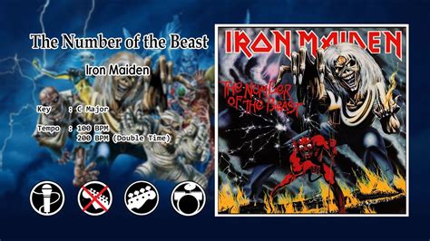 Iron Maiden The Number Of The Beast Backing Track No Guitar Youtube