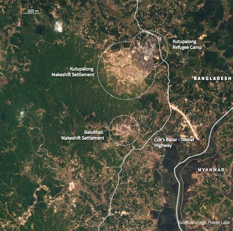 Images show how big the Rohingya camps have grown as they flee Myanmar ...