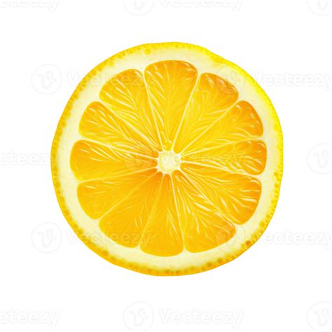 Lemon slice isolated on transparent background, created with 24509635 PNG