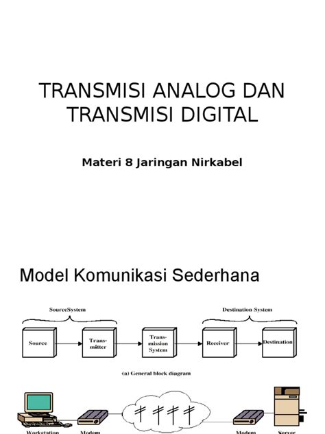 Pdf Materi Jaringan Nirkabel Transmisi Analog Dan Transmisi