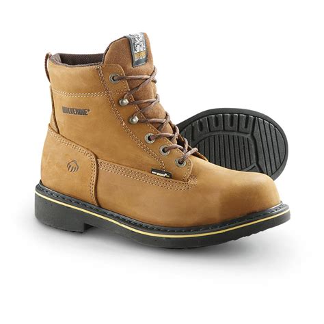 Men's Wolverine® 6" Steel Toe EH Foster DuraShocks® Boots, Brown ...