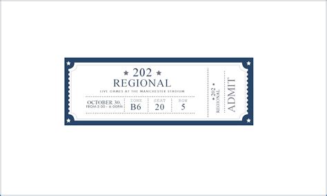 √ Free Printable Event Ticket Template