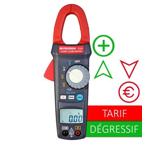 PINCE MULTIMÈTRE TRMS AC 600V 600A AC DC 10MA 6000PTS 25MM