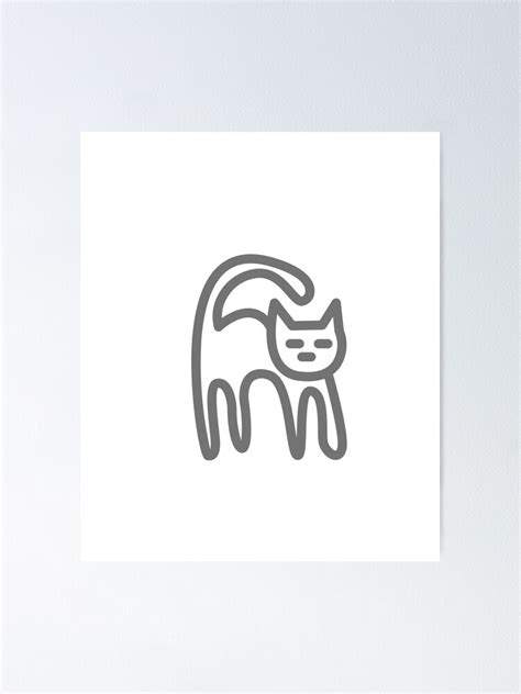 " kaomoji cat" Poster for Sale by RIVERES | Redbubble