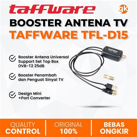 Jual Taffware Penguat Sinyal Antena Tv Digital Booster Antenna