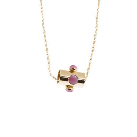 Collier Rhodonite Talisman Aura Bijoux Aura Bijoux