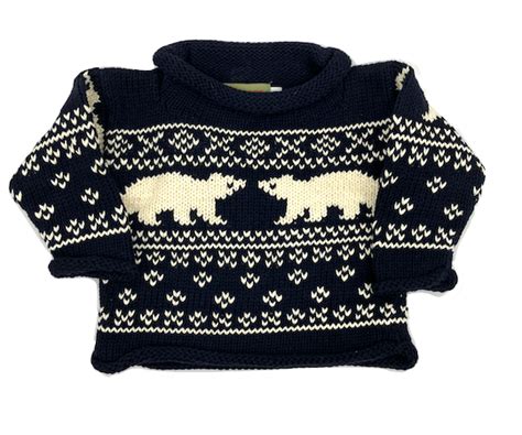 Navy Polar Bear Sweater
