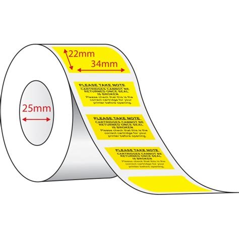 Thermal Labels Cartridge Labels 34mm X 22mm