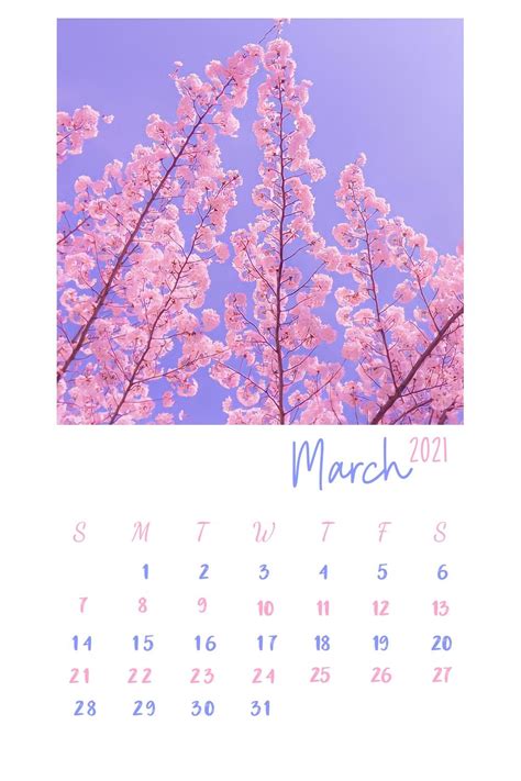 Aesthetic Calendar 2021🌺