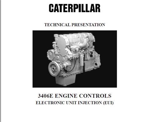 Caterpillar 3406e Engine Controls Electronic Unit Injection Eui