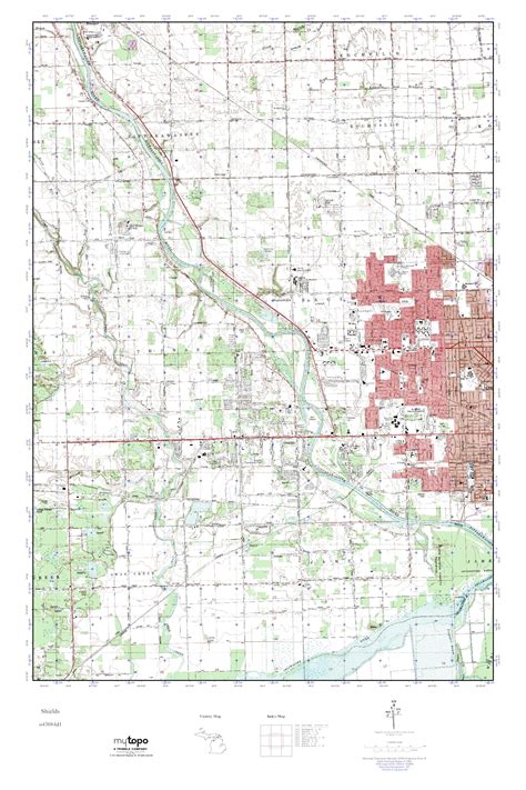 Mytopo Shields Michigan Usgs Quad Topo Map