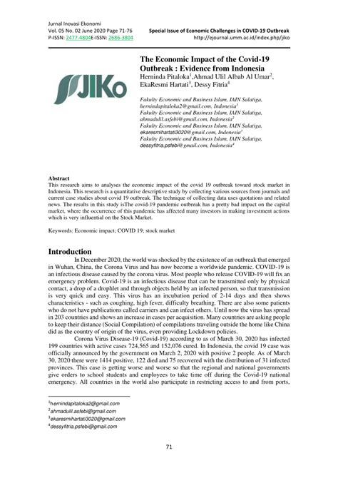 (PDF) The Economic Impact of the Covid-19 Outbreak : Evidence from ...