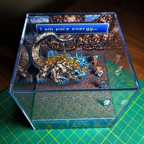 Final Fantasy Vi Ultima Atma Weapon 3d Cube Diorama Etsy