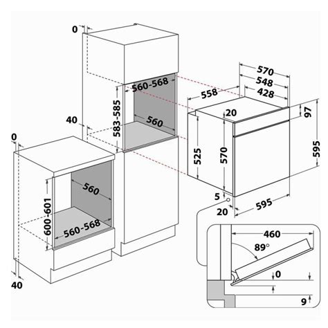 ARISTON Four Encastrable Multifonction FA3 540 H IX A 66 Litres INOX