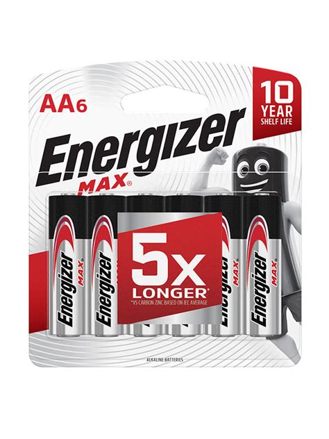 Energizer Max Aa 6 Pack Energizer Sa