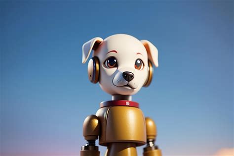 Premium AI Image | Robot dog AI intelligent robot wallpaper background illustration electronic ...