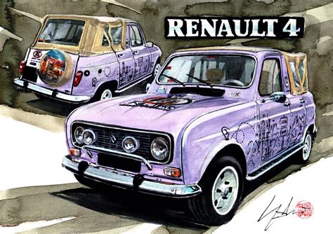 Renault Painting By Yoshiharu Miyakawa Pixels